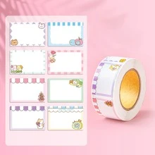 גליל אחד מדבקה עם תווית משלוח עם דוגמה מצוירת אקראית - ריבוי צבעים - ראה 6