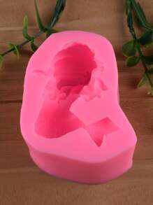 1 件美人魚形狀矽膠模具適用於慕斯、巧克力、蛋糕、冰淇淋,2 件更超值 - 粉色 - 查看 6