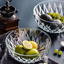 6pcs/set Glass Bowl Crystal Salad Fruit Bowl Gift Set - Clear - View 5