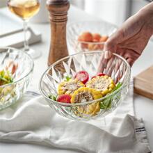 6pcs/set Glass Bowl Crystal Salad Fruit Bowl Gift Set - Clear - View 6
