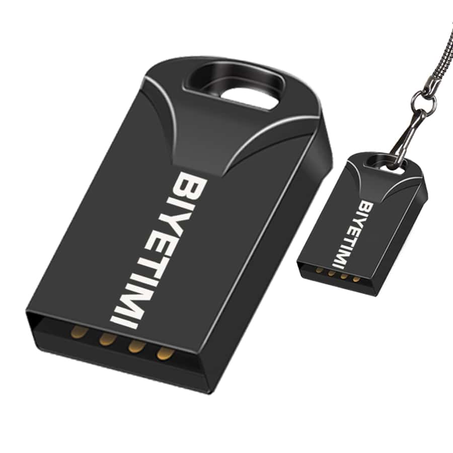 Biyetimi 128GB Super Mini Metal Usb Flash Drive 128GB Pen Drive High Speed Memory Stick 64GB U Disk Pendrive 2.0 Memoria Usb