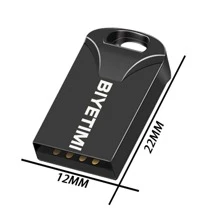 Biyetimi 128GB Super Mini Metal Usb Flash Drive 128GB Pen Drive High Speed Memory Stick 64GB U Disk Pendrive 2.0 Memoria Usb