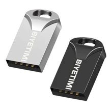 Biyetimi 128GB Super Mini Metal Usb Flash Drive 128GB Pen Drive High Speed Memory Stick 64GB U Disk Pendrive 2.0 Memoria Usb