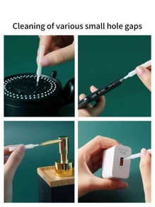 10pcs Mini 2.56inch Showerhead Hole Gap Cleaning Brush