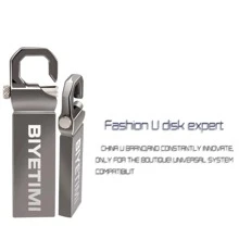 Biyetimi NUEVO Memoria USB flash USB 64GB Memoria USB 32GB Pendrive 128GB U Disco de metal para celular, PC, automóvil y televisión, Regalo para teléfono PC automóvil y TV - Negro - Ver 6