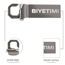 Biyetimi NUEVO Memoria USB flash USB 64GB Memoria USB 32GB Pendrive 128GB U Disco de metal para celular, PC, automóvil y televisión, Regalo para teléfono PC automóvil y TV - Negro - Ver 7