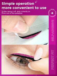 10 piezas Tatuaje de sombra de ojos en pegatina - Multicolor - Ver 3