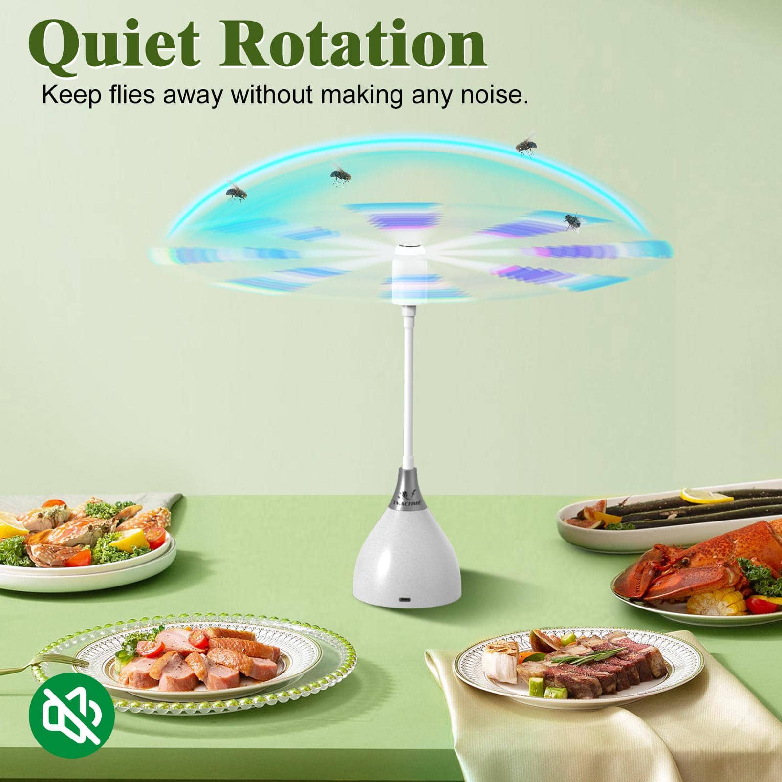 Fly Fans for Tables, Effective Fly Repellent Fan Keeps Flies Away with