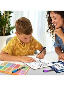 Portable Double-sided Whiteboard 9 X 12 Inch For Math Exercises, Erasable & Durable, Suitable For Children, Students, Classrooms, Homes, Educational Institutions, Etc. - White - View 3