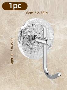 Móc treo khăn bằng acrylic màu bạc, không cần khoan, lực giữ chắc chắn, thích hợp treo tường phòng tắm, cửa ra vào, hành lang, nhà bếp. Móc dán bằng thép không gỉ, chịu lực cao, chống thấm nước, giá treo khăn, thanh đựng đồ trang trí nhà cửa. - Bạc - Xem 2