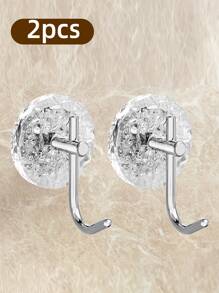 Móc treo khăn bằng acrylic màu bạc, không cần khoan, lực giữ chắc chắn, thích hợp treo tường phòng tắm, cửa ra vào, hành lang, nhà bếp. Móc dán bằng thép không gỉ, chịu lực cao, chống thấm nước, giá treo khăn, thanh đựng đồ trang trí nhà cửa. - Bạc - Xem 3