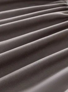1pc Simple Style Soft & Breathable Solid Color Brushed Fitted Sheet, Dustproof Bedding Mattress Cover With Anti-Slip Design, Bedspread All Seasons (Pillowcase Not Included) - Multicolor - View 6