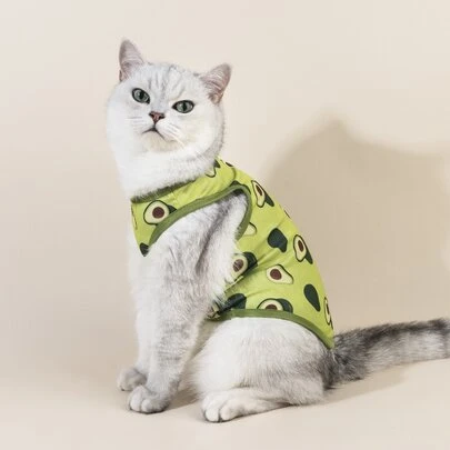 PETSIN 1 Miếng Chó Trái bơ Mô hình Áo vest Cho mùa hè