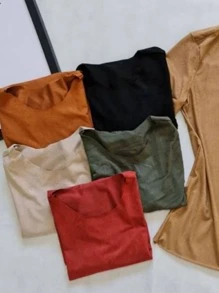 Women T-Shirts - 米色 - 查看 2