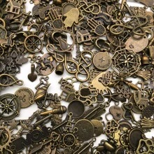 1 Gói Hỗn Hợp Ngẫu Nhiên Hợp Kim Đồng Cổ Mặt Dây Chuyền Nhỏ Tự Làm Cho Vòng Tay Vòng Cổ Hoa Tai Phụ Kiện Làm Trang Sức Vật Liệu Làm Trang Sức - Màu xanh Cadet - Xem 1