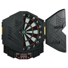 Costway Professional Electronic Dartboard Cabinet Set w/ 12 Darts Game Room LED Display - màu đen - Xem 4