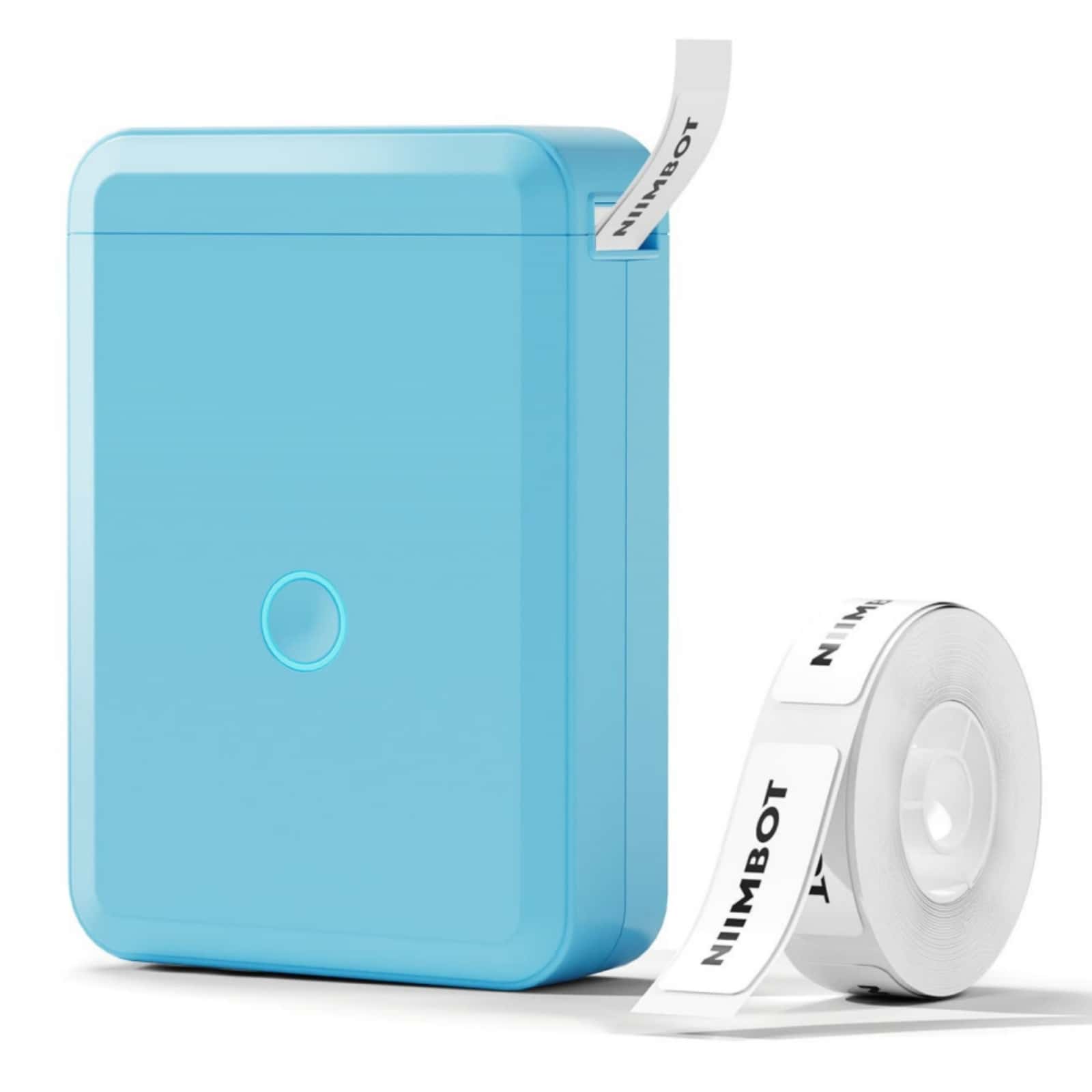 NIIMBOT D110 Label Maker Machine With Tape, Small Thermal Sticker Printer Portable Bluetooth Connection - Màu xanh lam - Xem 1