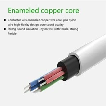 llano 3.5mm AUX Car Phone Audio Cable - Gold - View 7