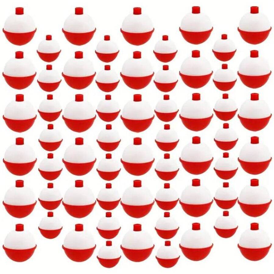 5入組釣魚浮球帶有空心漂浮球,石班魚、鯰魚、紅魚和彩虹鱒魚浮球,釣魚愛好者的完美選擇,釣魚工具 - 彩色 - 查看 1