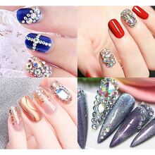 12-grid Round Plate Mixed Color Acrylic Resin Nail Art Decoration - Multicolor - View 6