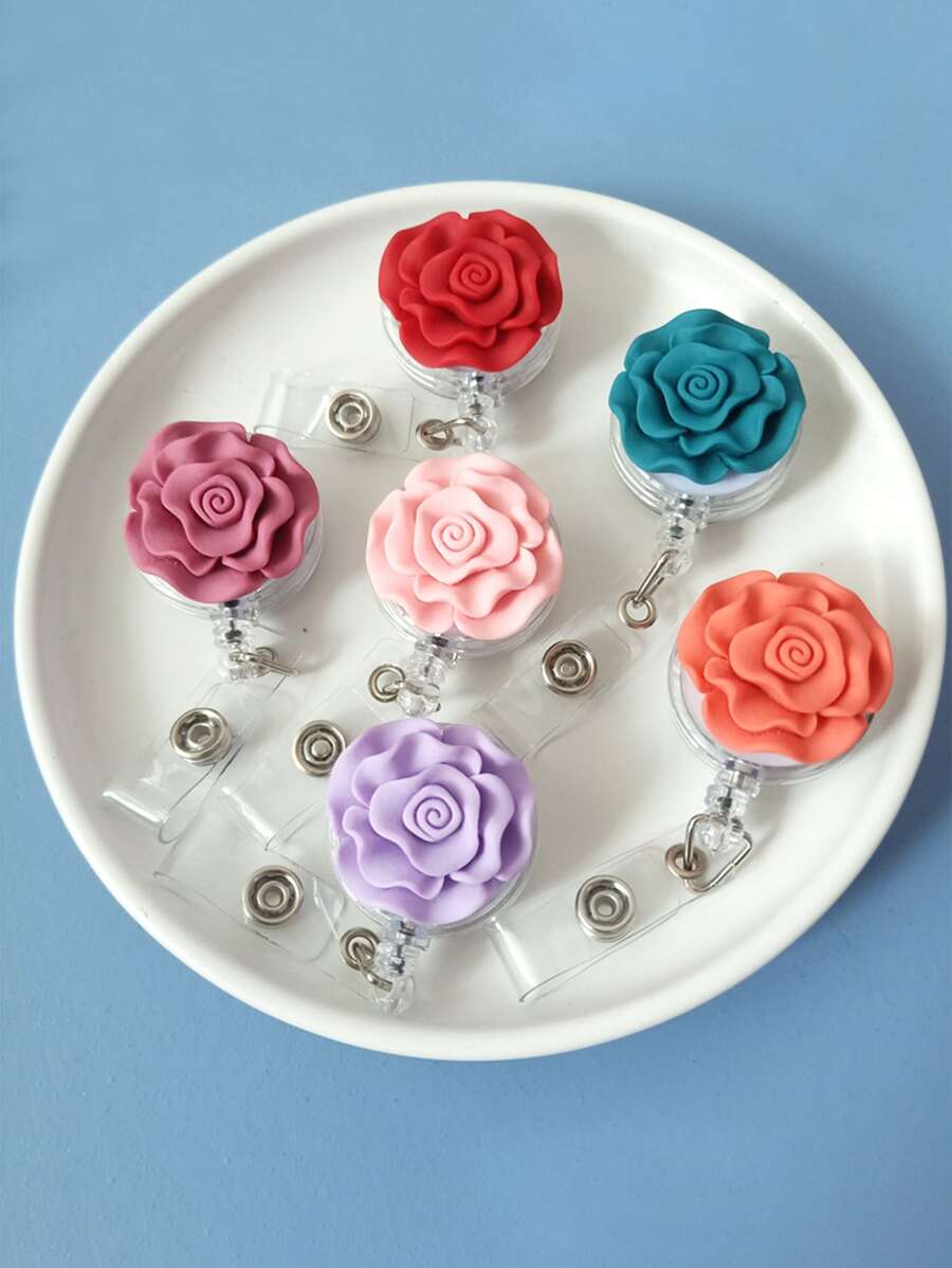 1 pieza al azar con diseño de flor retractable distintivo - Multicolor - Ver 1
