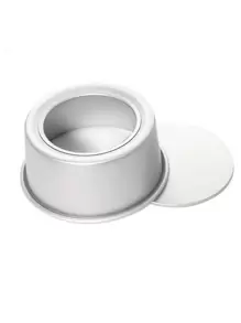 1 khuôn bánh tròn bằng hợp kim nhôm có đáy tháo rời, dụng cụ làm bánh, đường kính 2-14 inch. - Bạc - Xem 2