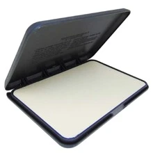 Cojin para sello Azor estuche plastico - Gris - Ver 3