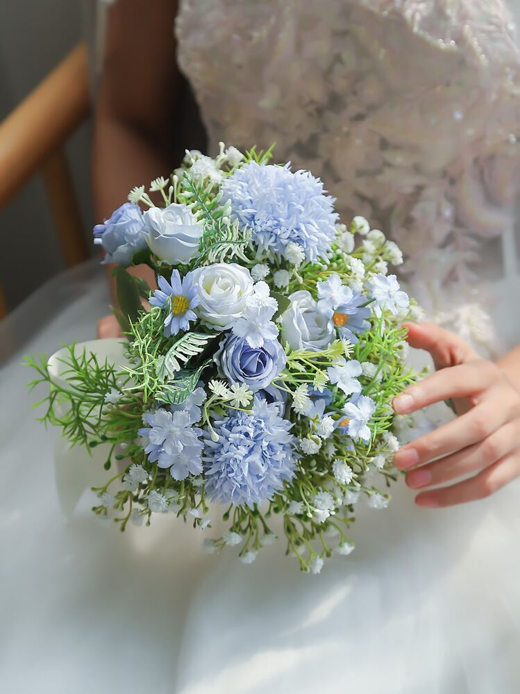 Ramo De Novia De Iris Azul 6 Ramos De Novia Para Matrimonios En