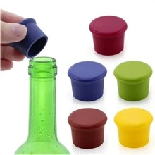 2pcs/set Fda Silicon Multi-color Wine Bottle Stoppers, Leak-proof Caps For Red Wine, , Cocktail, Drink Bottles - Multicolor - View 6