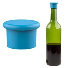 2pcs/set Fda Silicon Multi-color Wine Bottle Stoppers, Leak-proof Caps For Red Wine, , Cocktail, Drink Bottles - Multicolor - View 1