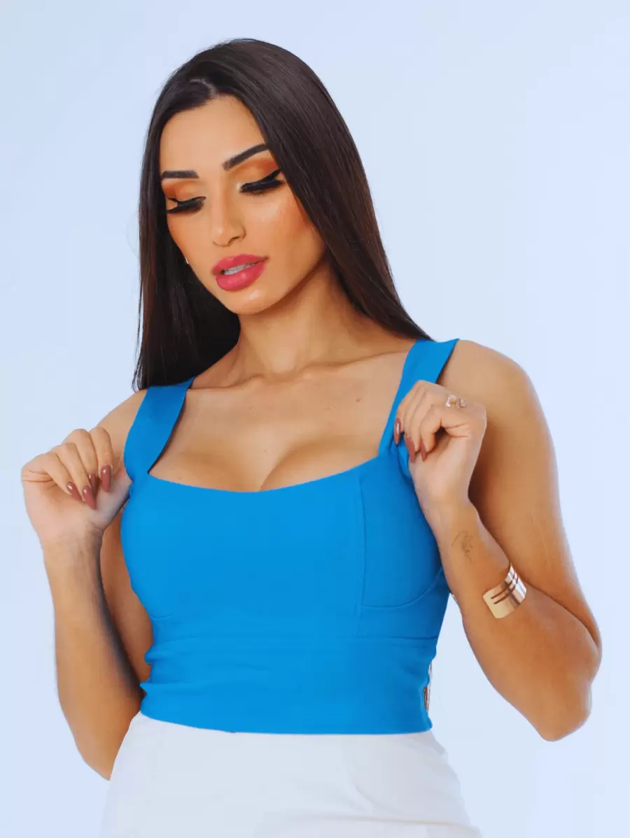 Women Tops - Màu xanh lam - Xem 1