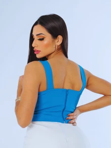 Women Tops - Màu xanh lam - Xem 2