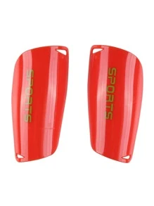 2入組成年人足球護脛,運動護膝適用於滑板和滑雪 - 紅色 - 查看 1