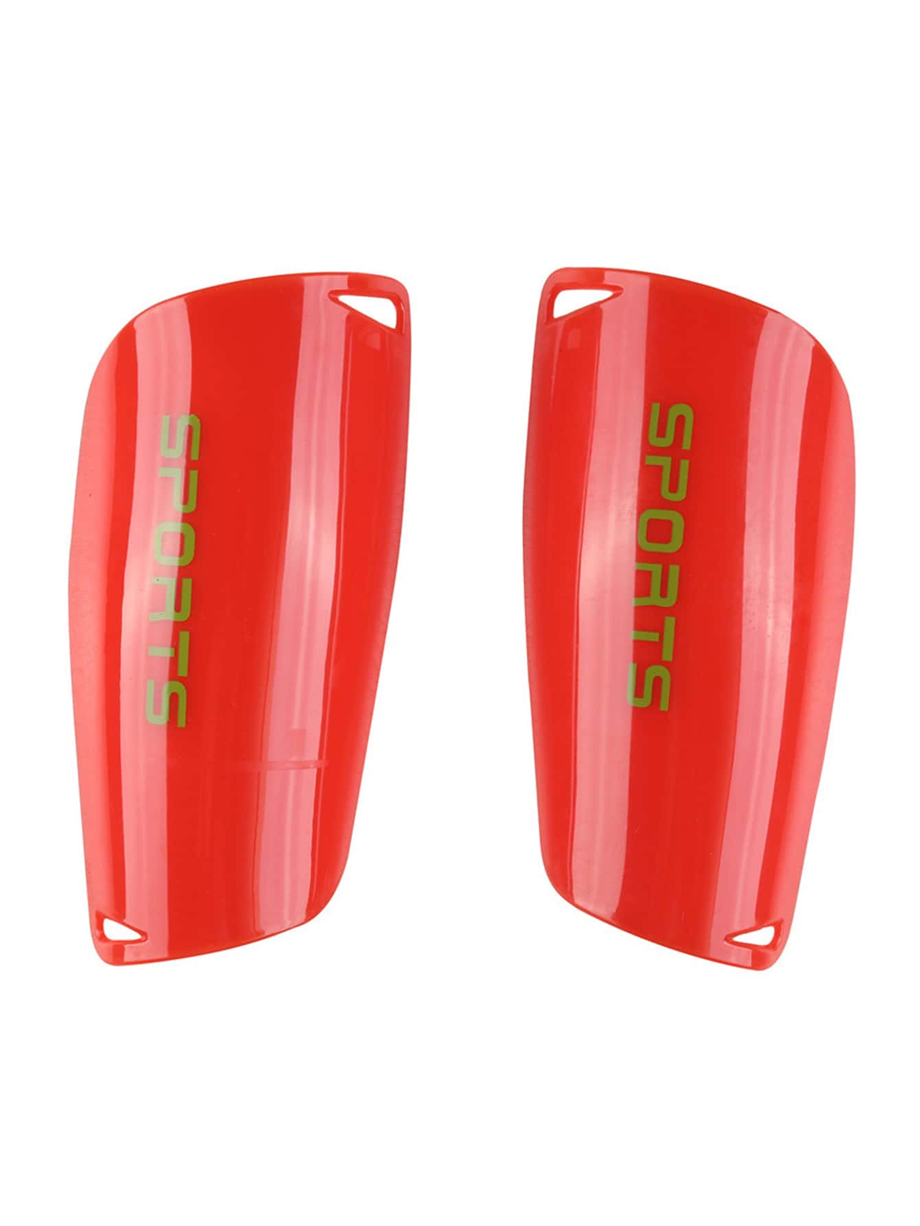 2入組成年人足球護脛,運動護膝適用於滑板和滑雪 - 紅色 - 查看 1