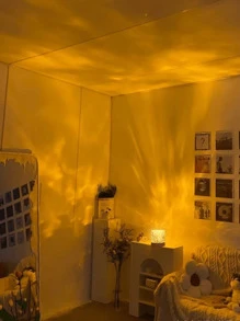 1 个 USB 供电动态波浪图案氛围灯、3 色圆柱、RGB 16 色圆柱、3 色立方体、RGB 16 色立方体、3 色皇冠、RGB 16 色皇冠 - 彩色 - 查看 2