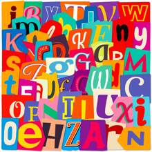 50pcs English Alphabet Sticker Back To School