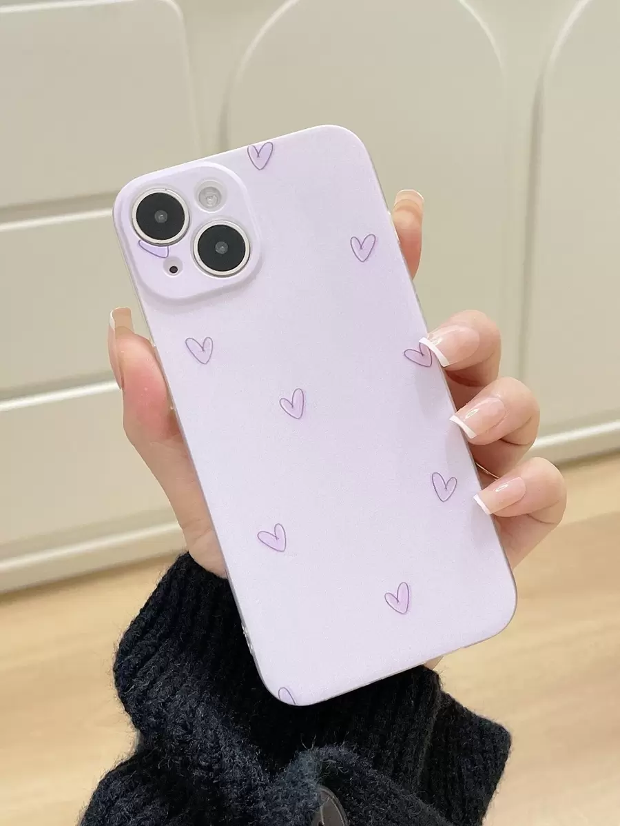 1pc Transparent Anti-Fall Colorful Painting Phone Case Compatible With IPhone, Matte Scratchproof TPU Painted Phone Protective Case Waterproof Shockproof Scratch Resistant,International Version, Not The Domestic Version - Multicolor - View 1