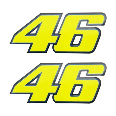 1 Sheet Yellow Reflective Motorbike Number Plate Sticker