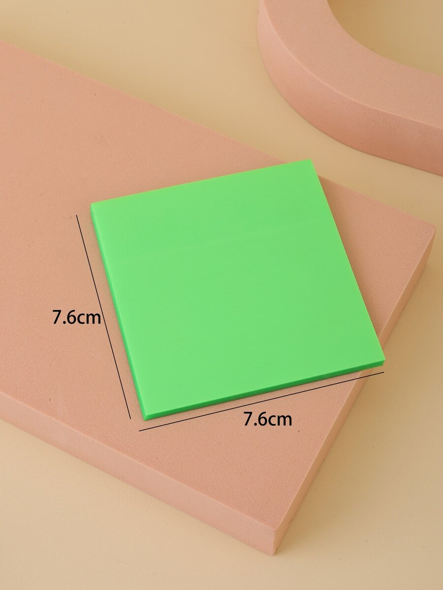 50 Sheets Of Fluorescent Green Translucent Note Notes Note Pad Self