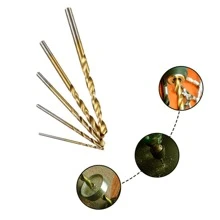 50pcs/set Carbon Steel Drill Bit, Modern Multifunctional Drill Bit For Home - Gold - View 4