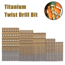 50pcs/set Carbon Steel Drill Bit, Modern Multifunctional Drill Bit For Home - Gold - View 1