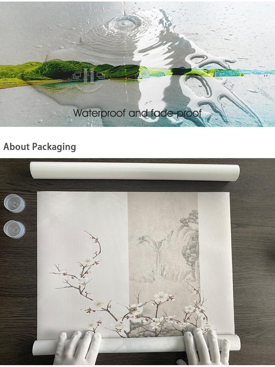 1pc 40*60cm Canvas Printed Poster With Pumpkin Head, Ghost, Tombstone