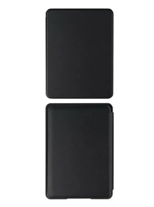 Chất rắn Đen Hộp đựng Pad Da giả - màu đen - Xem 5