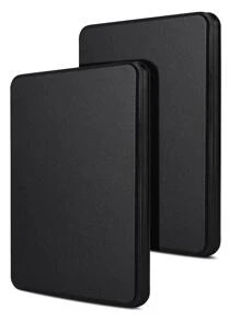 Chất rắn Đen Hộp đựng Pad Da giả - màu đen - Xem 1