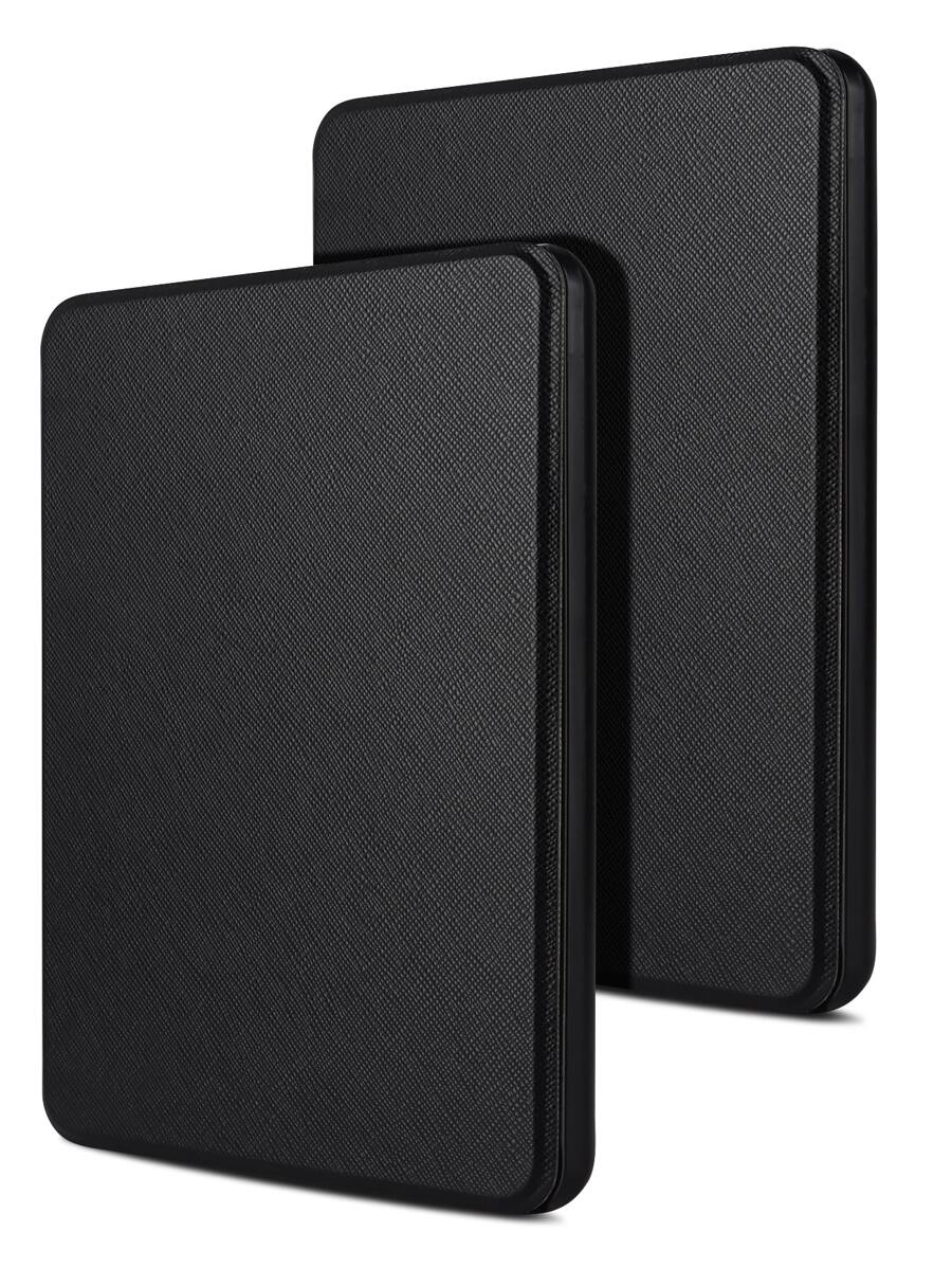 Chất rắn Đen Hộp đựng Pad Da giả - màu đen - Xem 1