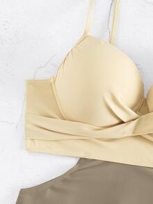 Bộ Bikini Nữ Với Thiết Kế Kiểu Váy Và Áo Cúp Cúp Cứng - Nhiều màu - Xem 4