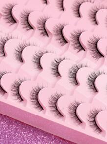 AYRMILLA 20 Pairs Mix Natural False Eyelashes Fluffy Soft Dramatic 3D Mink Eye Black Thin And Long Eyelashes Multi-Layer Short And Thick False Eyelashes Extended Large Volume False Eyelashes Makeup Products Cross Wedding Parties And Club Daily Work Meetings Natural False Eyelashes Comfortable Eyelashes Hairspring Cross Hand Eyelashes Wingtip Eyelashes Thin And Long Eyelashes Natural And Lifelike Eyelashes Long And Durable Daily Cosplay Can Be Reused Daily Dating Fashion And Popular Makeup Beauty Tool False Eyelashes Full False Lashes - 黑色 - 查看 3