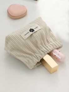 1入組多功能包適用於彩妝,口紅,硬幣,數字配件 - 白色 - 查看 2