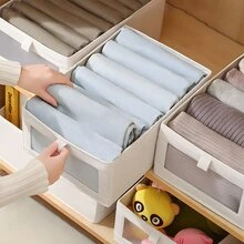 Hộp lưu trữ quần áo - Màu be - Xem 1