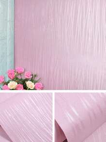 1 件防水自粘墙纸北欧风格粉色 3d 立体装饰贴纸适用于客厅卧室宿舍等装修贴纸可撕墙板墙纸壁纸春季装饰用品让您的家焕然一新拉玛装饰贴纸 - 粉色 - 查看 9